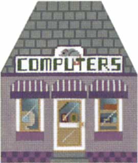 click here to view larger image of Computer Store - Thimble Town (hand painted canvases)
