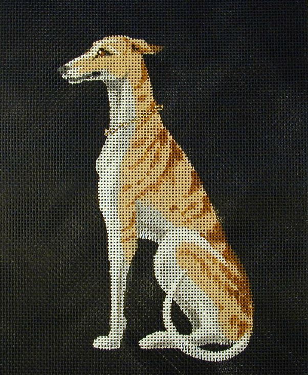 click here to view larger image of Greyhound (hand painted canvases)