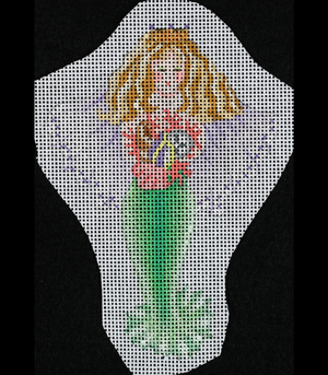 click here to view larger image of Mermaid Angel - Blonde (hand painted canvases)