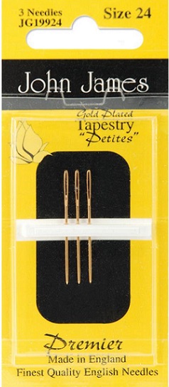 click here to view larger image of John James Gold Plated Tapestry Petite Needles (accessories)