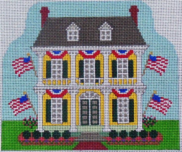 click here to view larger image of Fourth of July House (hand painted canvases)