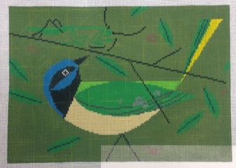 click here to view larger image of Green Jay (hand painted canvases)