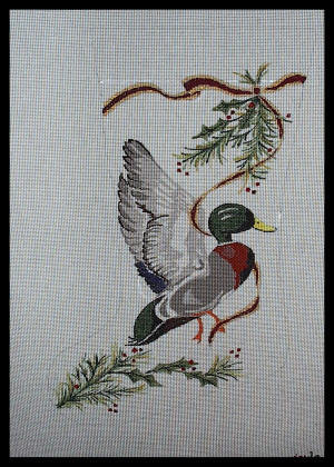 click here to view larger image of Mallard Stocking (hand painted canvases)