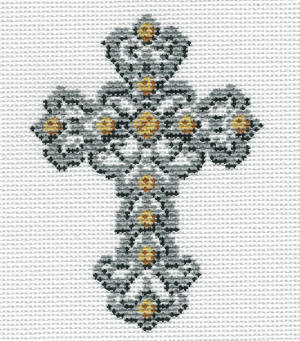click here to view larger image of April Cross - 14ct (hand painted canvases)
