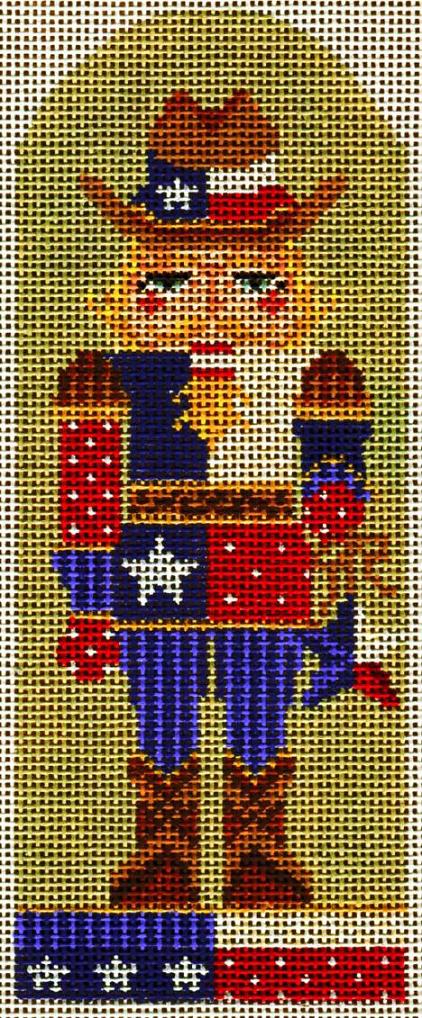 click here to view larger image of Texas Cowboy Nutcracker (hand painted canvases)