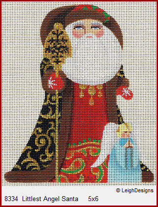 click here to view larger image of Russian Santa - Littlest Angel Santa (hand painted canvases)