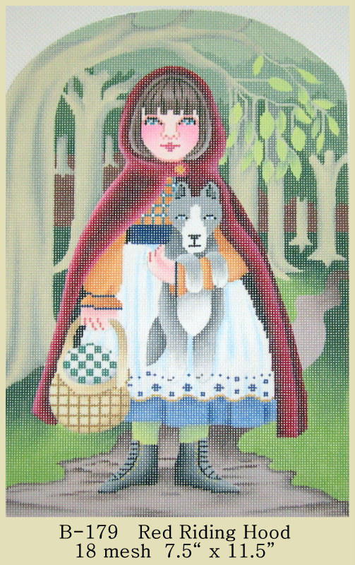 click here to view larger image of Red Riding Hood (hand painted canvases)
