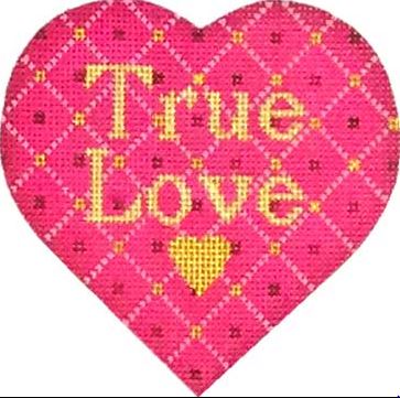 click here to view larger image of True Love Heart (hand painted canvases)