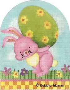 click here to view larger image of Pink Bunny Egg (hand painted canvases)