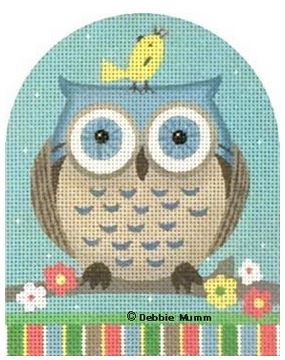 click here to view larger image of Blue Owl (hand painted canvases)