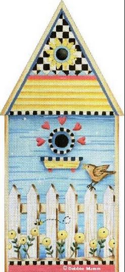 click here to view larger image of Bird and Bee House (hand painted canvases)