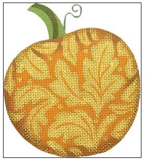 click here to view larger image of Leafy Pumpkin (hand painted canvases)