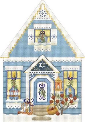 click here to view larger image of Hanukkah House (hand painted canvases)