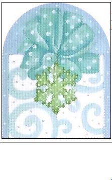 click here to view larger image of Snowflake Gift (hand painted canvases)