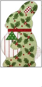 click here to view larger image of Christmas Bunny (hand painted canvases)