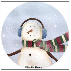 click here to view larger image of Ear Muff Snowman (hand painted canvases)