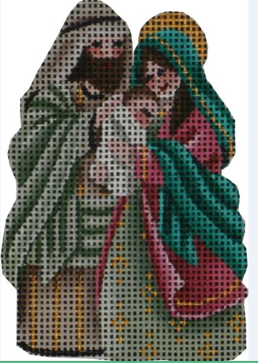 click here to view larger image of Joseph, Mary & Jesus (hand painted canvases)