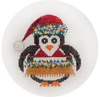 click here to view larger image of Hula Penguin Ornament (hand painted canvases)