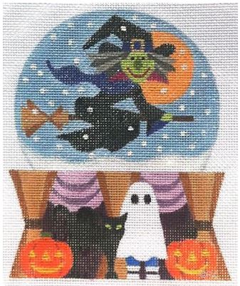 click here to view larger image of Halloween Snow Globe (hand painted canvases)