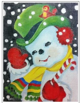 click here to view larger image of Jolly Snowman (hand painted canvases)