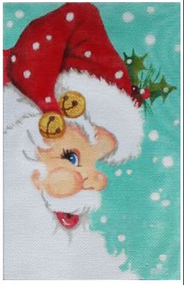 click here to view larger image of Santa Face (hand painted canvases)