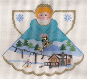 click here to view larger image of Ski Resort Angel (hand painted canvases)