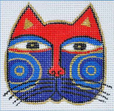 click here to view larger image of Cat Face (hand painted canvases)
