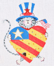 click here to view larger image of 4th of July Cat (hand painted canvases)