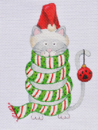 click here to view larger image of Cat in Scarf (hand painted canvases)