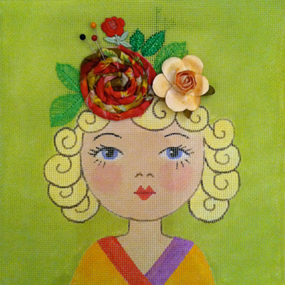 click here to view larger image of Kidlet-Rosie (hand painted canvases)