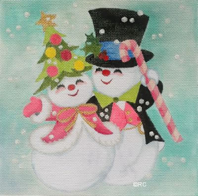 click here to view larger image of Snow Couple (hand painted canvases)