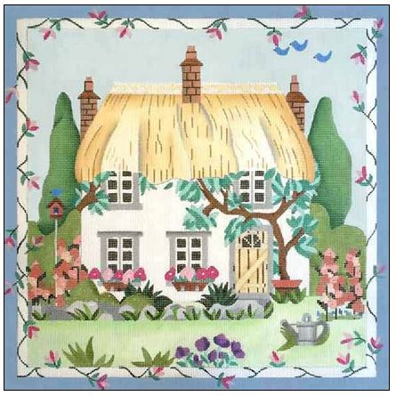 click here to view larger image of Thatched Cottage (hand painted canvases)