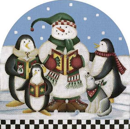 click here to view larger image of Penguin Carols (hand painted canvases)