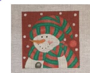 click here to view larger image of Bundled Snowman 1 (hand painted canvases)