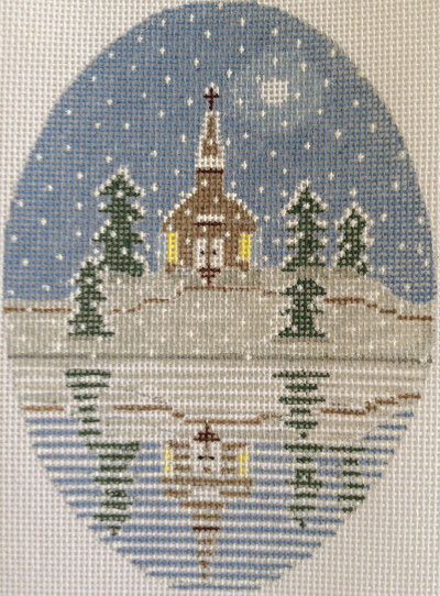 click here to view larger image of Church Reflection Ornament (hand painted canvases)