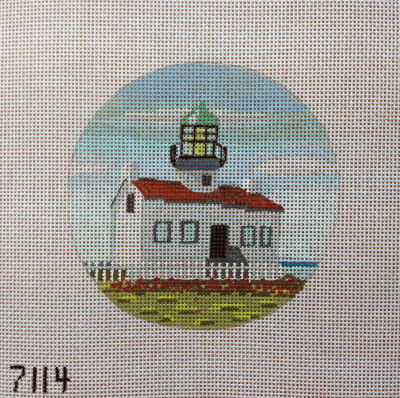 click here to view larger image of Old Point Loma Lighthouse Ornament (hand painted canvases)