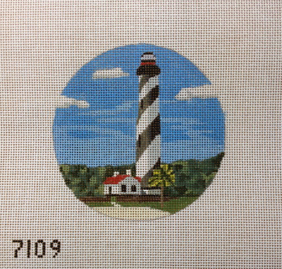 click here to view larger image of St Augustine Lighthouse Ornament (hand painted canvases)