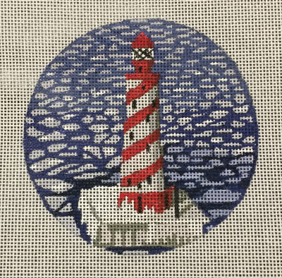 click here to view larger image of White Shoals Light, MI Ornament (hand painted canvases)