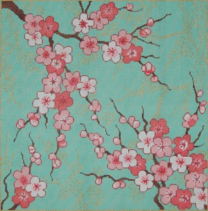 click here to view larger image of Cherry Blossoms (hand painted canvases)