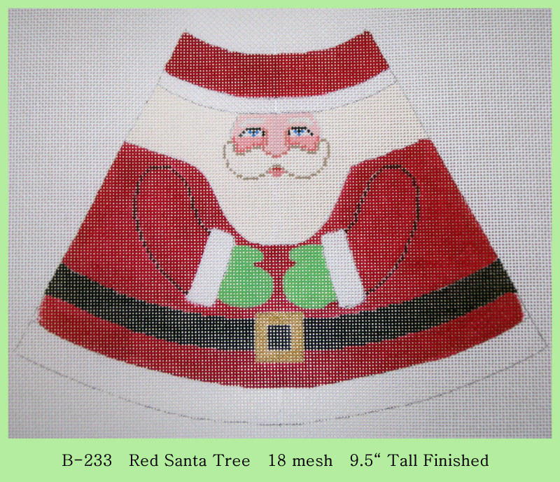 click here to view larger image of Red Santa Tree (hand painted canvases)