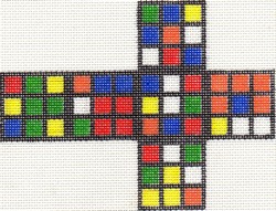 click here to view larger image of 3D Mini Rubik's Cube (hand painted canvases)