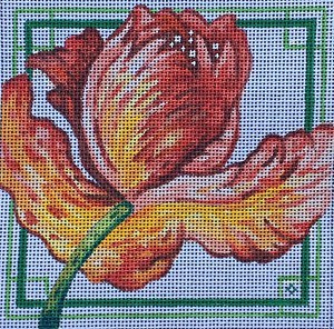 click here to view larger image of Red Tulip - 18ct (hand painted canvases)