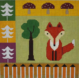 click here to view larger image of Woodlands Fox (hand painted canvases)