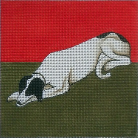 click here to view larger image of Hound (hand painted canvases)