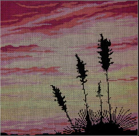 click here to view larger image of Yucca Sunset (hand painted canvases)