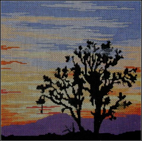 click here to view larger image of Joshua Tree Sunset (hand painted canvases)