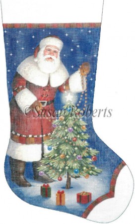 click here to view larger image of Santas Own Christmas Stocking (hand painted canvases)