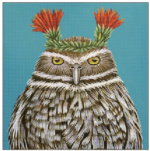 click here to view larger image of Paco - Burrowing Owl (hand painted canvases)