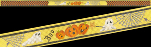click here to view larger image of Spooky Boo Belt (hand painted canvases)
