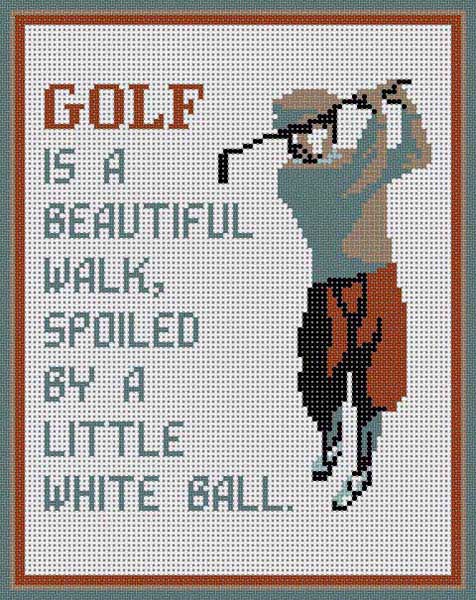 click here to view larger image of Golf (hand painted canvases)